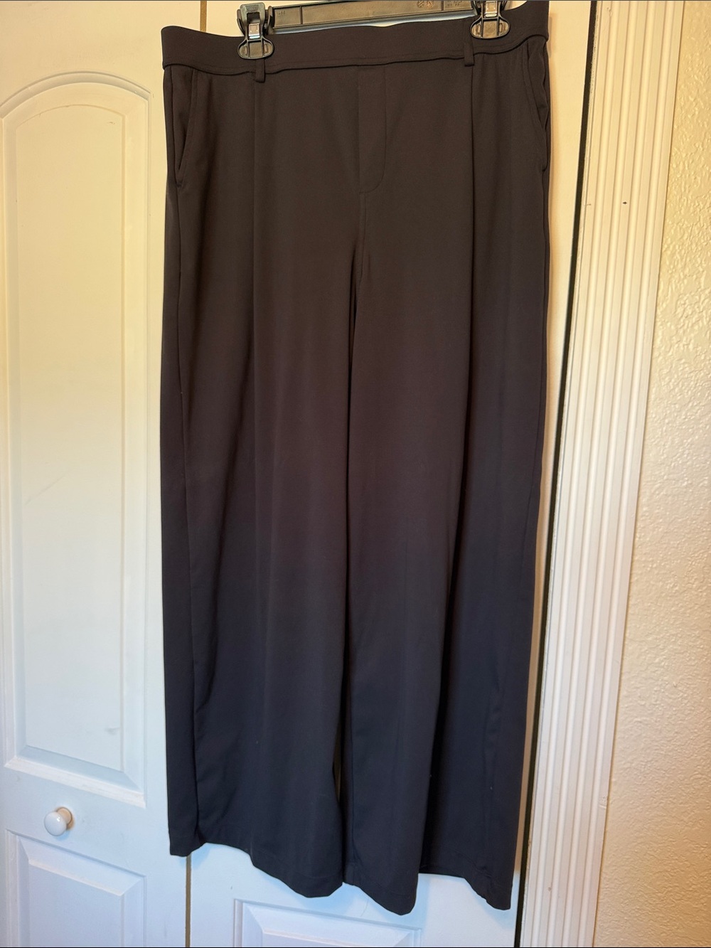 Halara 1X Wide Leg Stretch Work Pants Black DayStretch